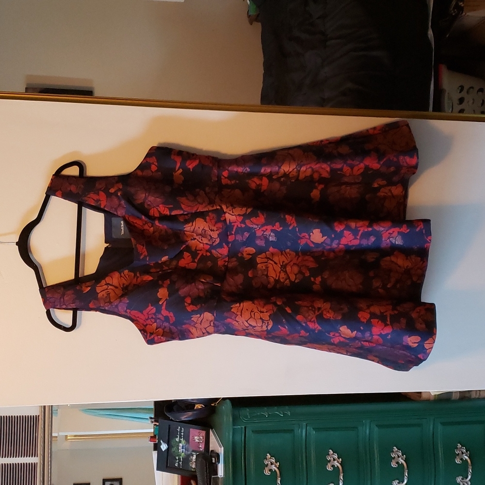 Navy Fall Dress - Picture 2 of 4